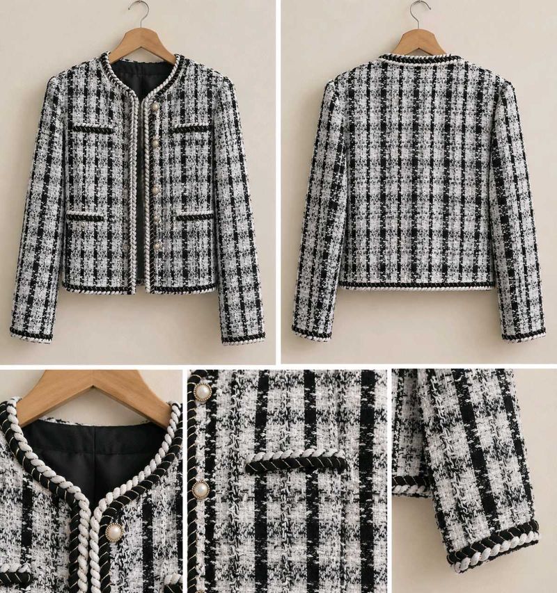 CLASSIC TWEED Plaid Jacket