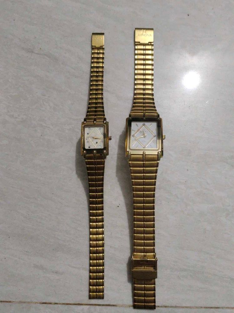 Vintage Gold Tone Watches (2)