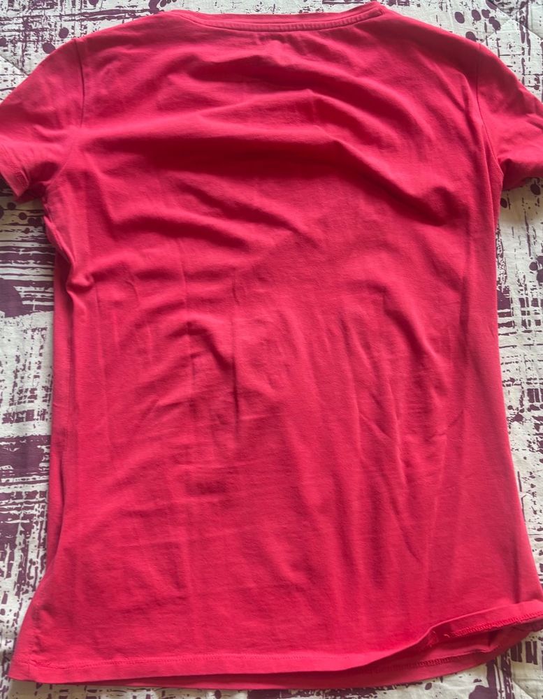 Pink Casual T-Shirt