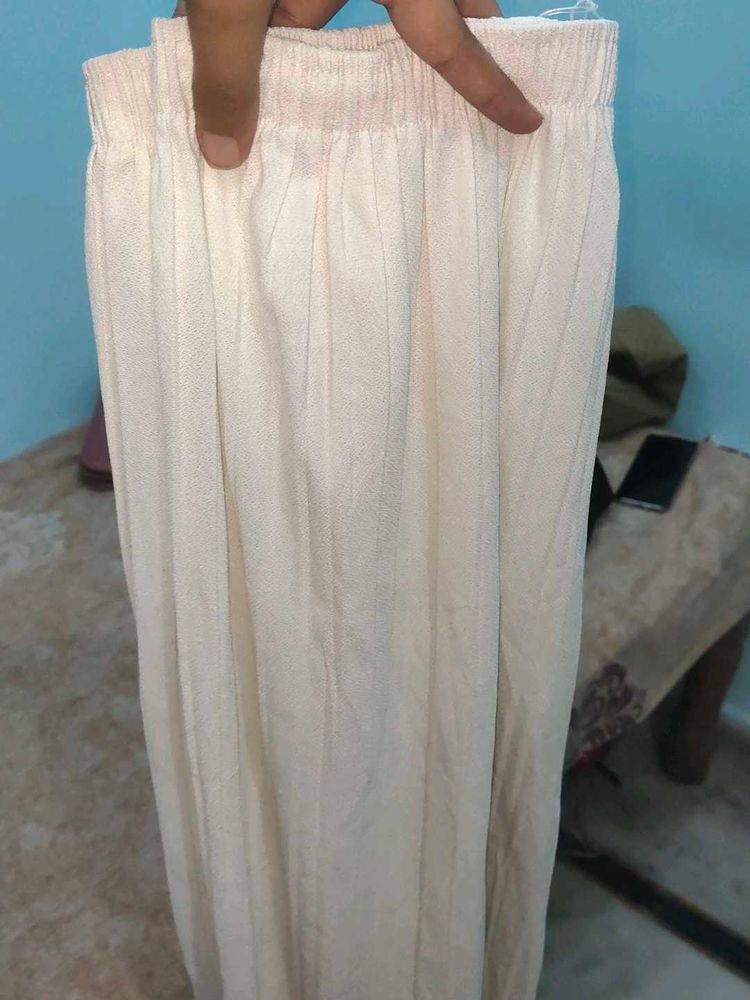 Comfortable White striped Palazzo Pants