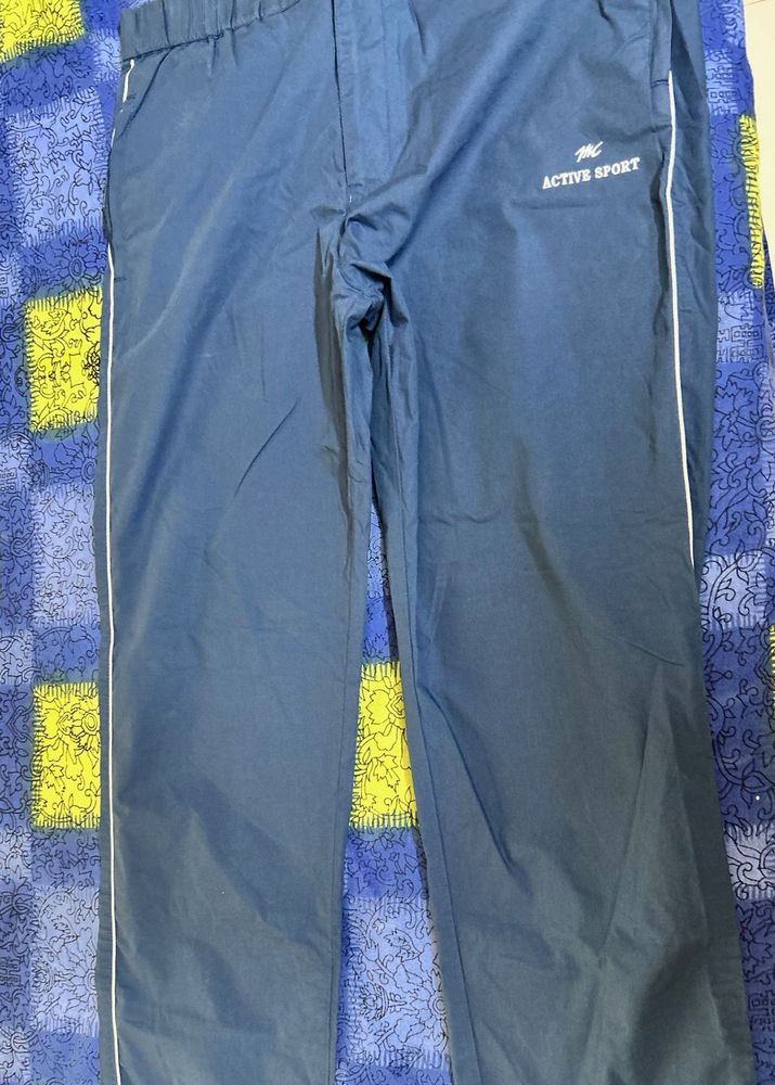 Comfortable Blue Casual Track Pants