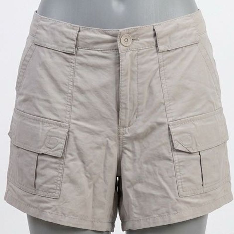 Women's Light Gray Cargo Shorts