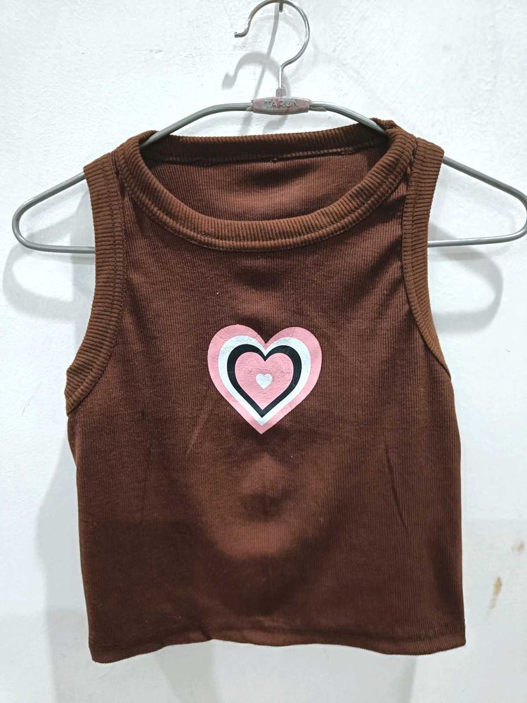 brown 🤎 crop top women