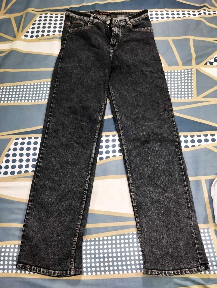 Dark greyish black Wash Denim Jeans