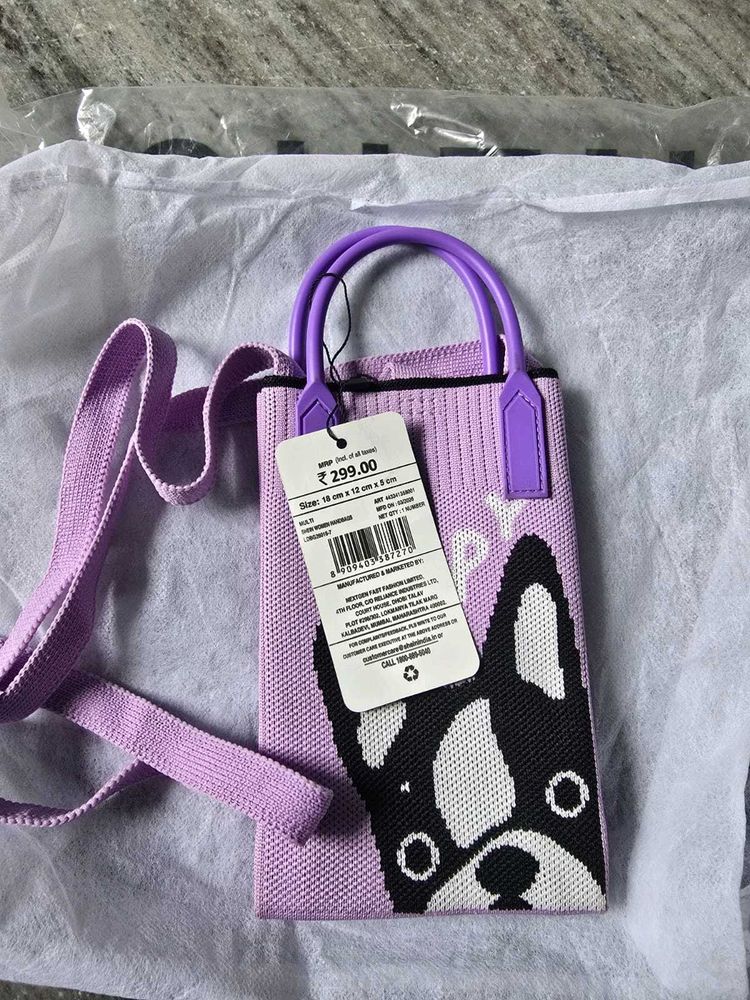 Cute Dog Print Mini Bag