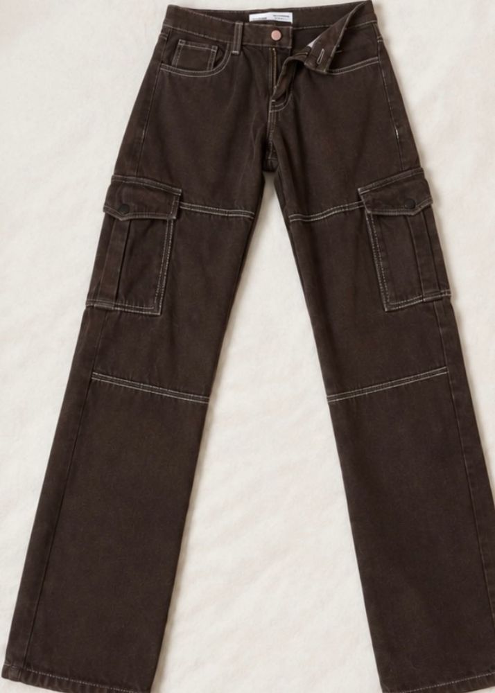 Dark Brown Cargo Pants