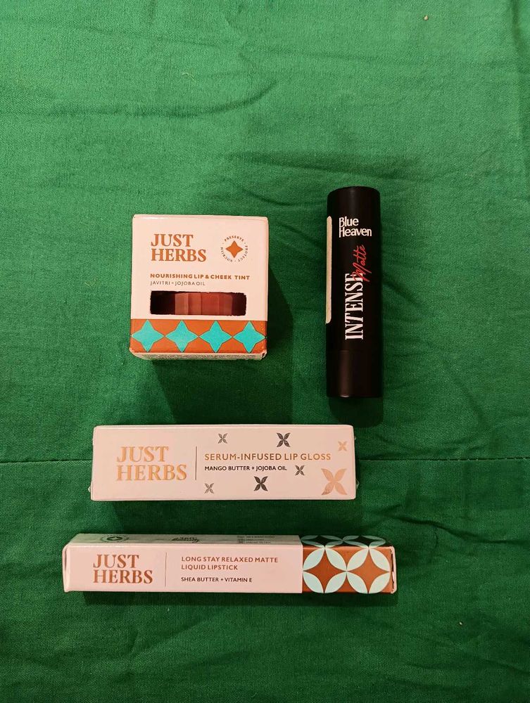 Just Herbs &amp; Blue Heaven Lip Products
