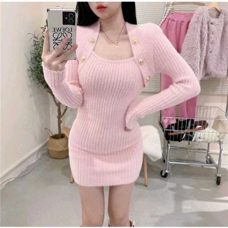 furry Pink Dress