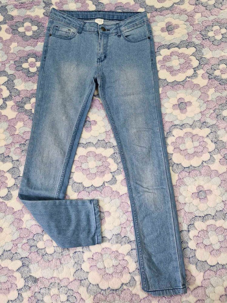 Boys' Light Wash Skinny Jeans 13-14y