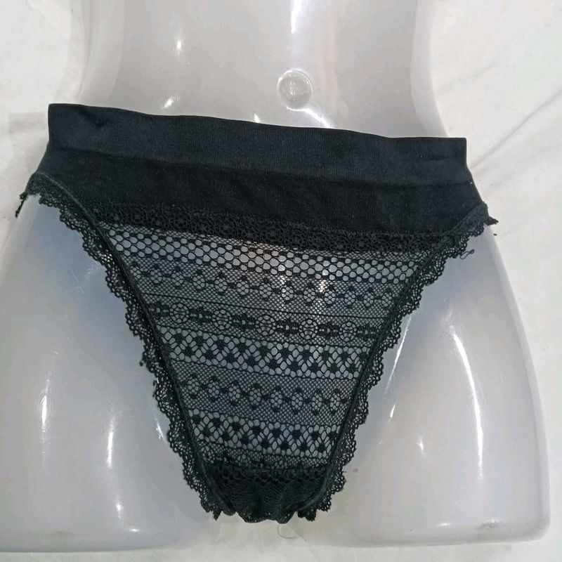 ❤️‍🔥 Black Lace Trim Briefs