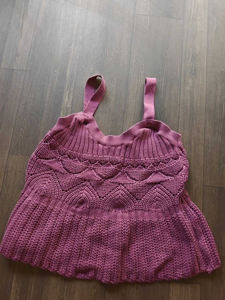 Knitted Spaghetti Strap Top
