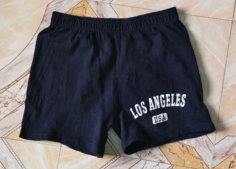 Comfy Black "Los Angeles" Shorts