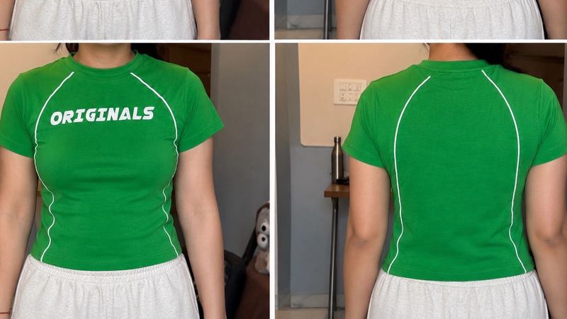 Vibrant Green "Originals" T-Shirt S size