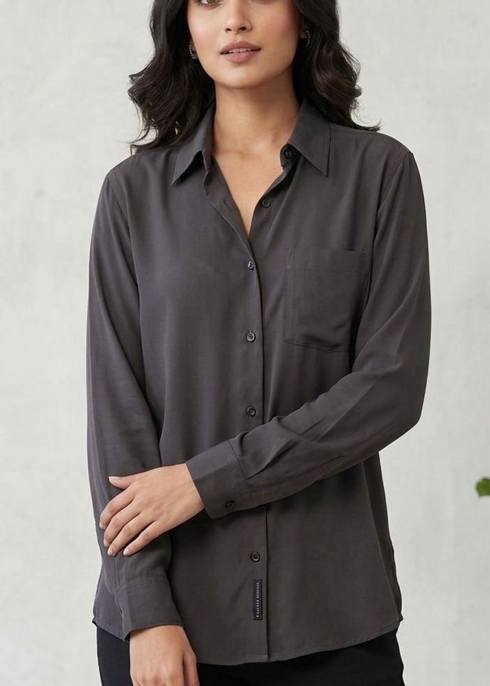 Classic Dark Brown Button-Up Shirt