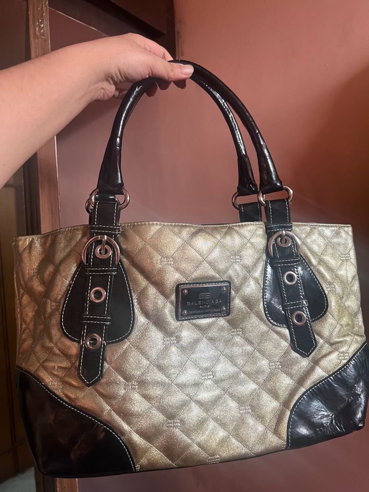 vintage Balenciaga Quilted Tote Bag