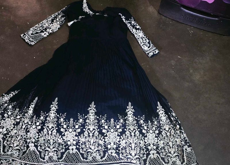 Elegant Embroidered Anarkali Gown