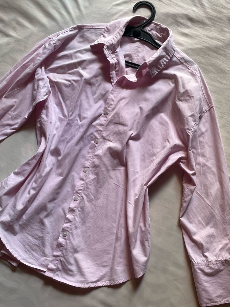 Pink Button-Up Shirt