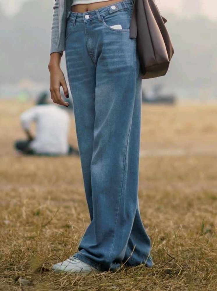 Women High Rise Baggy Jeans