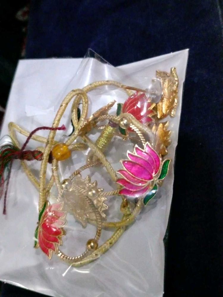 Lotus Design Bracelet gold plated