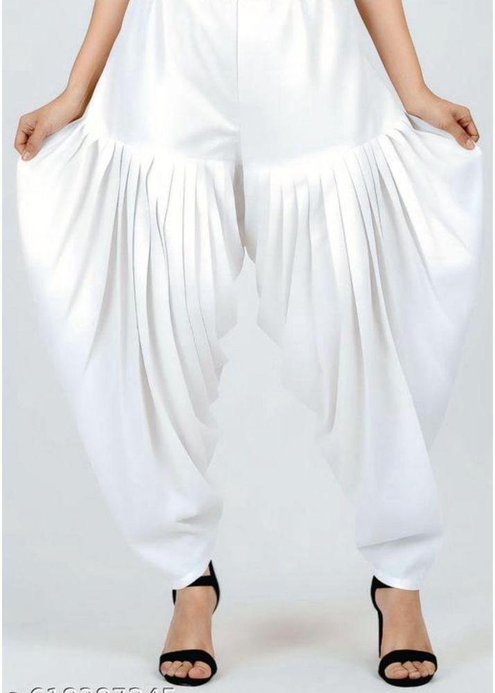 Elegant White Dhoti Pants