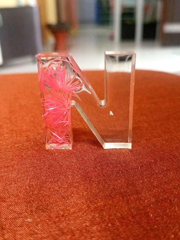 Blooming Flower Resin Keychain