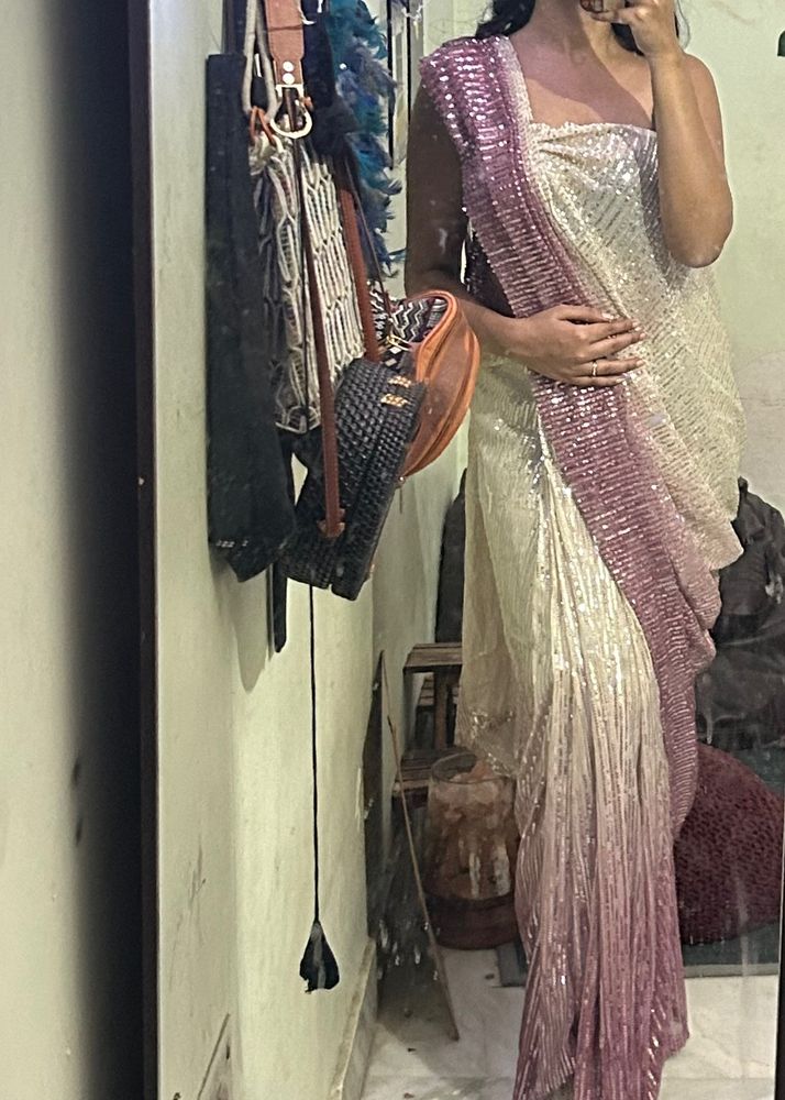 Ready To Wear Saree Sequins