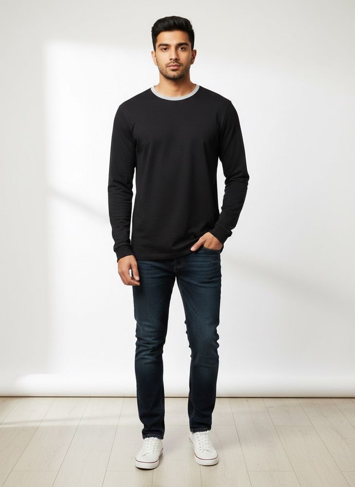 Black Pullover T-shirt