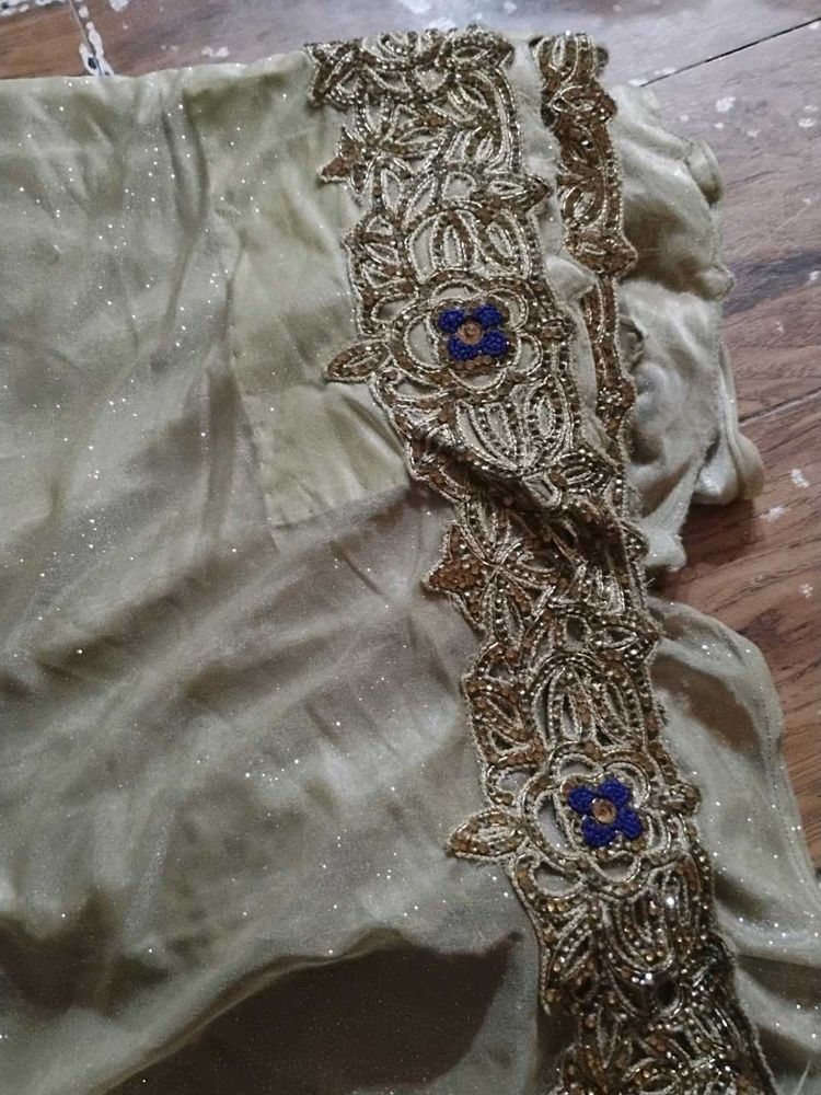 Embroidered Silk Saree