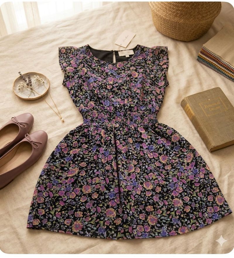 Floral Print Mini Dress