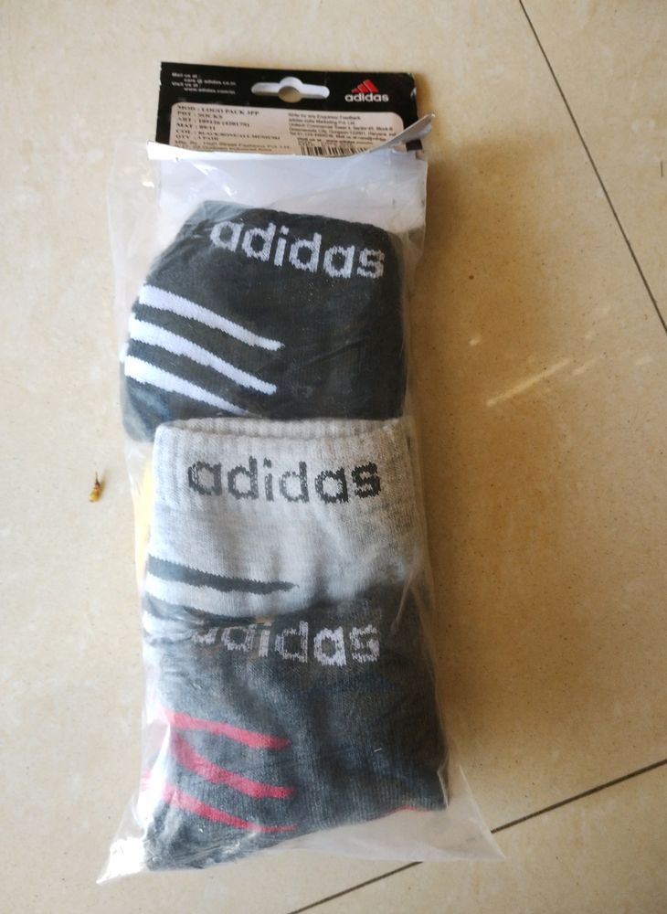Adidas Ankle Length Socks 3 Pairs Pouch