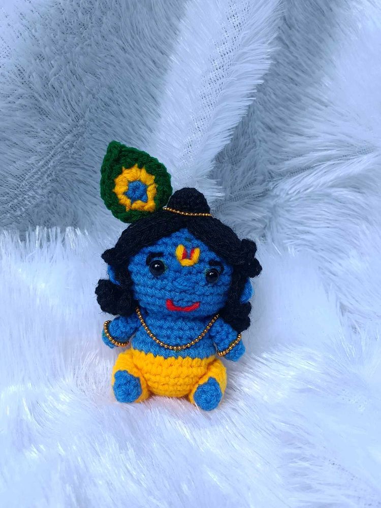Crochet Krishna Idol keyring