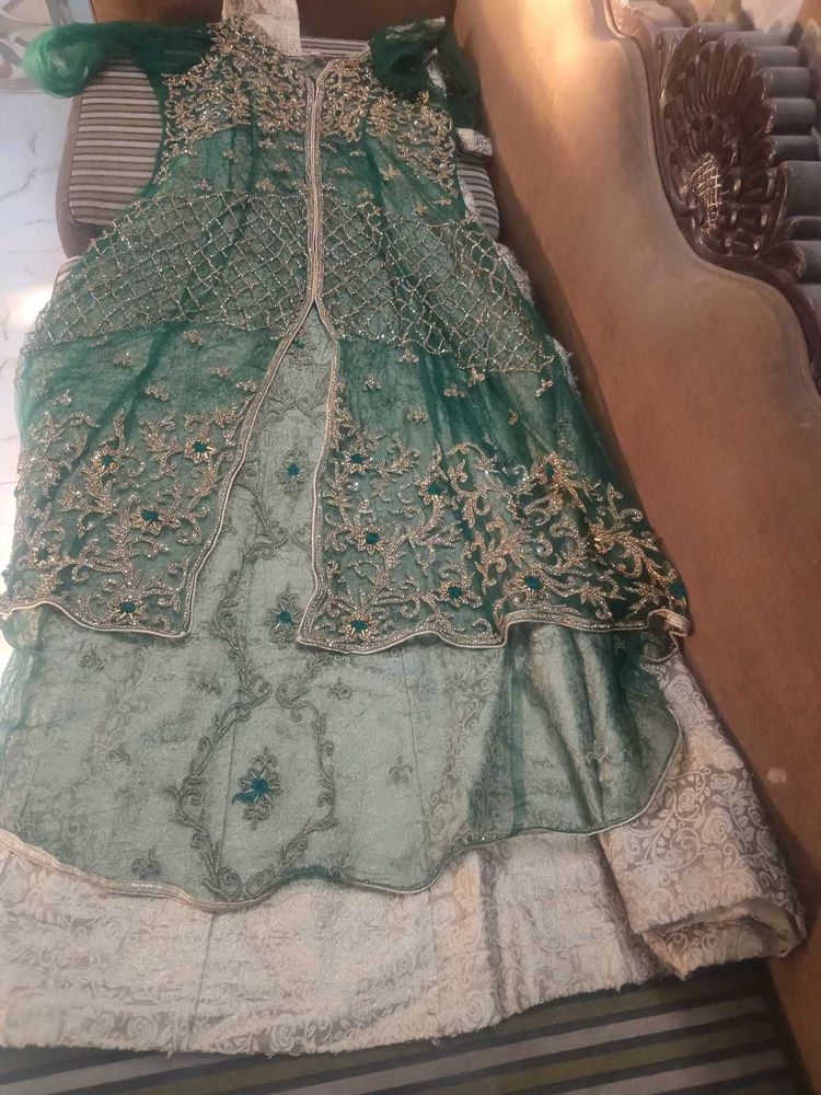 Exquisite Emerald Green Lehenga Choli