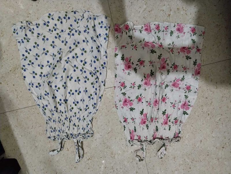 Floral Print Palazzos - Set of 2