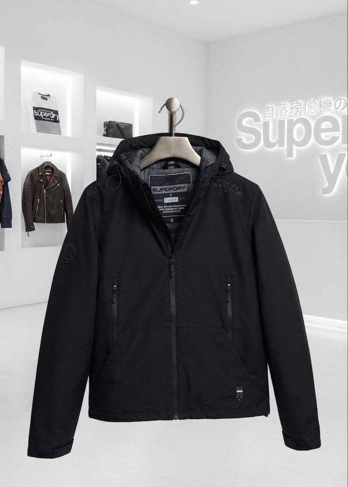 Superdry Black Hooded Jacket