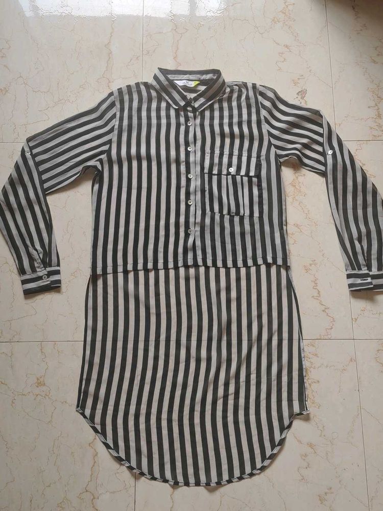 Striped Longline Shirt
