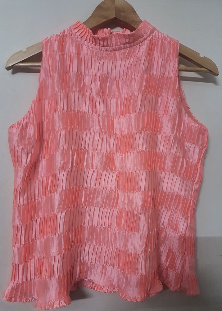 Bright Pink Party Wear Top