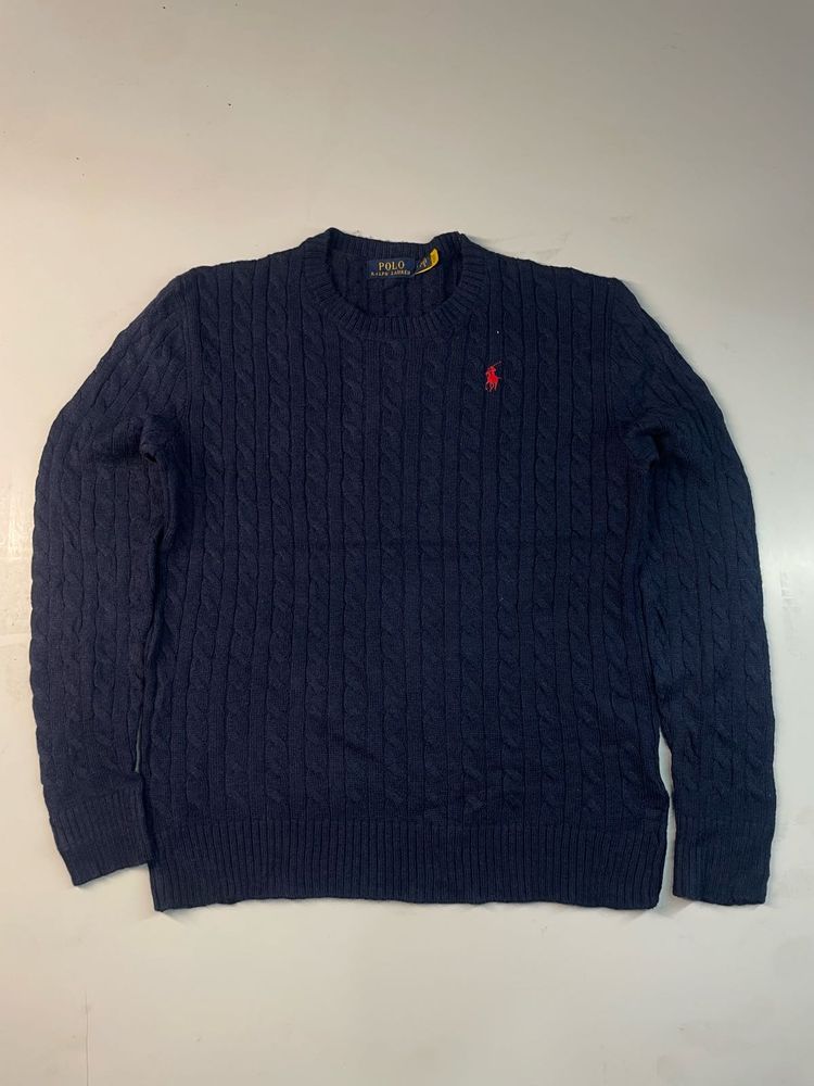 Polo Ralph Lauren Navy Cable Knit Sweater