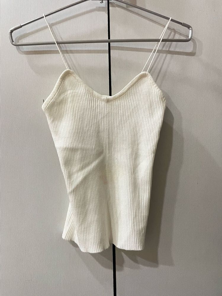 Ribbed Spaghetti Strap Tank Top