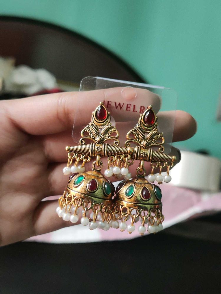 Elegant Jhumka Earrings Combo