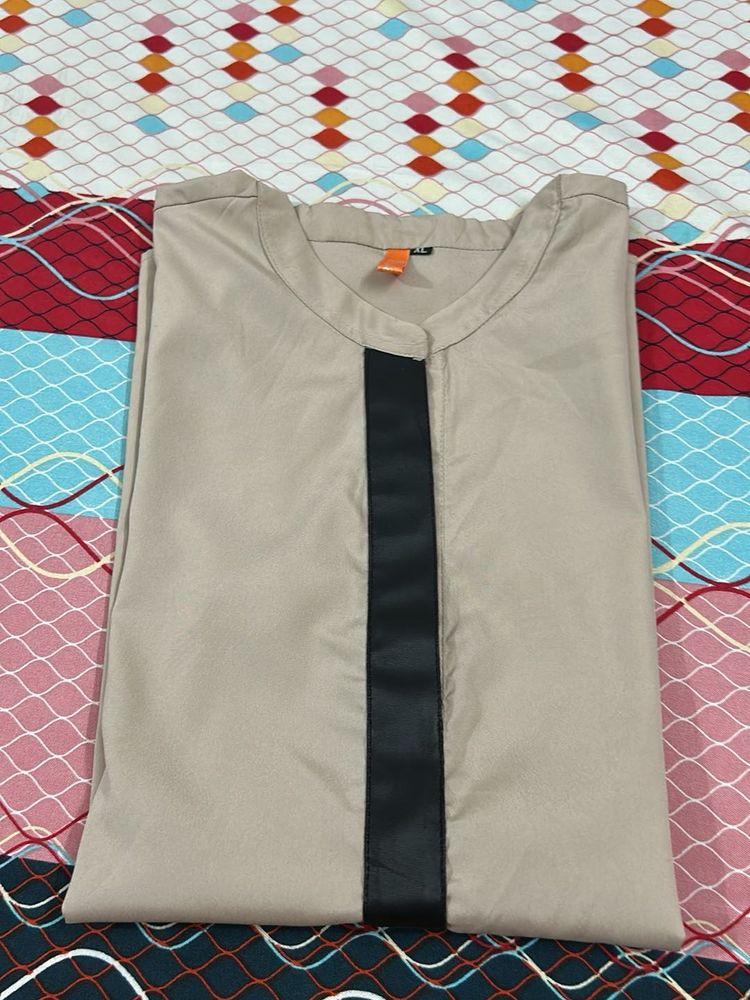 Women's Beige Formal oversized top