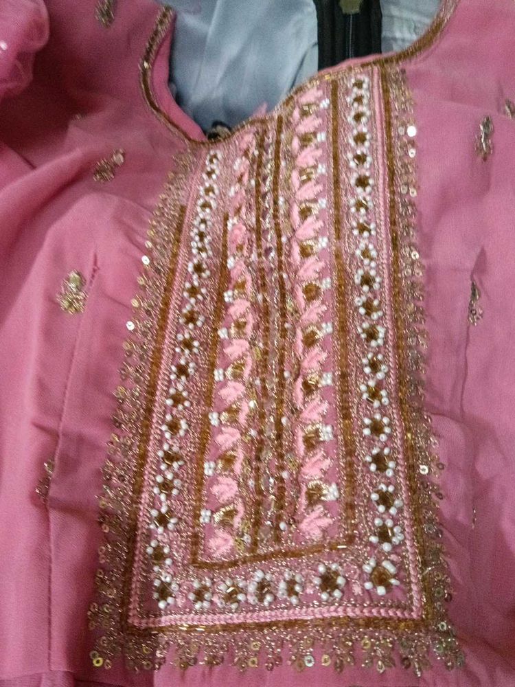 Embroidered Pink Blouse