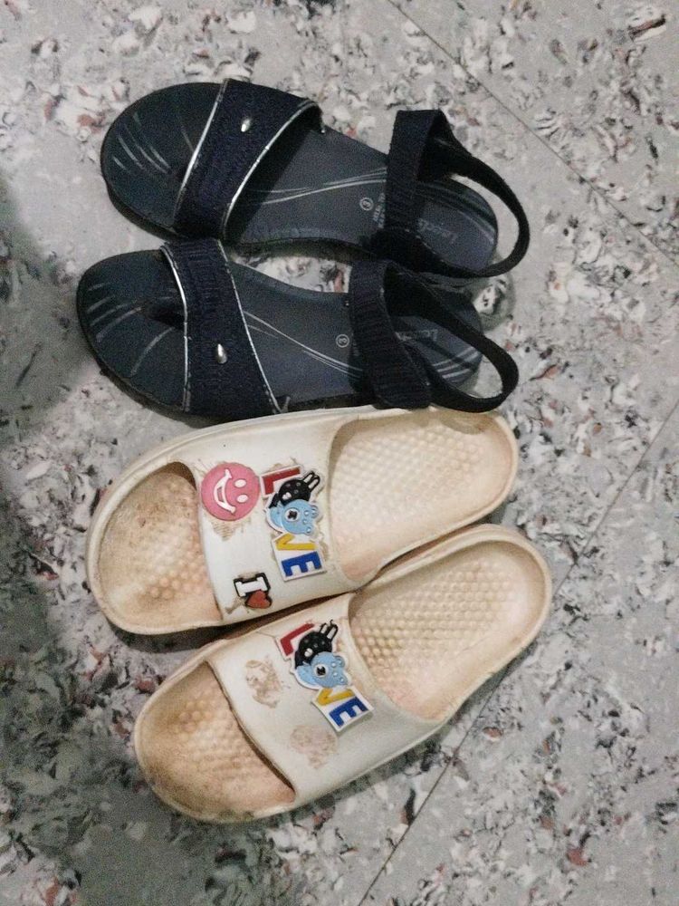 Bundle of Sandals and Slides donate