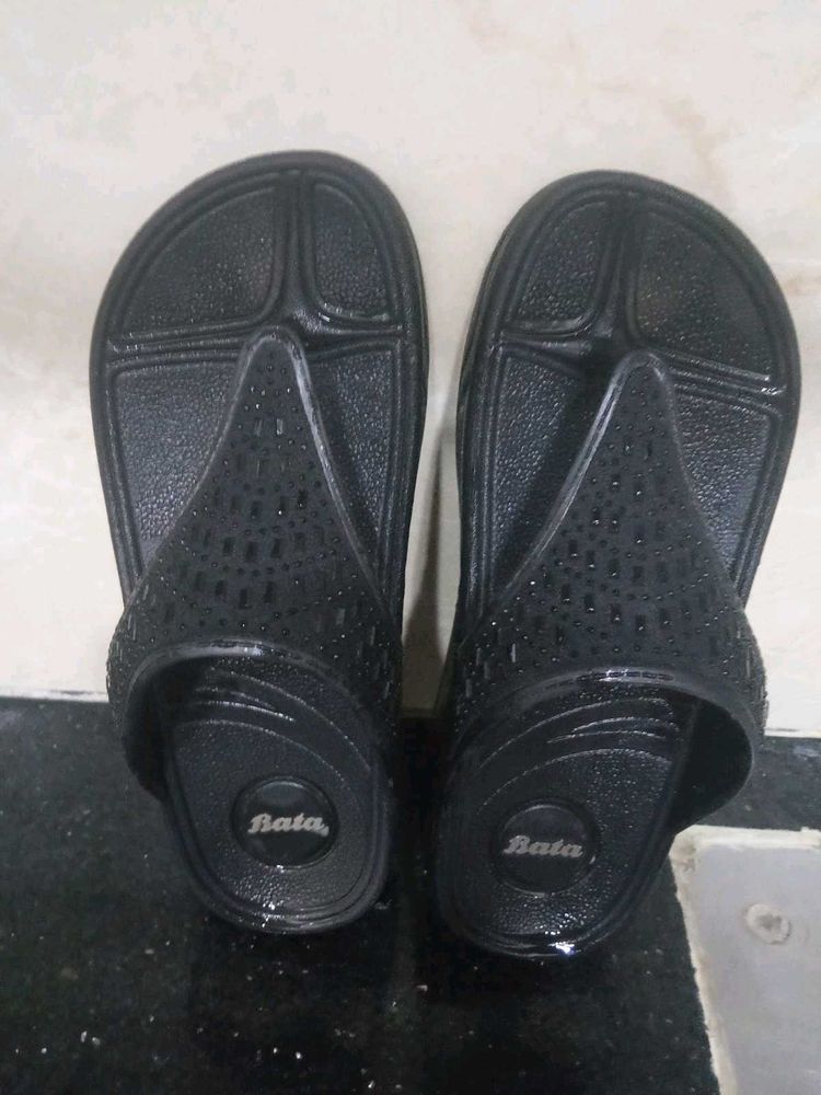 Bata Black Flip Flops