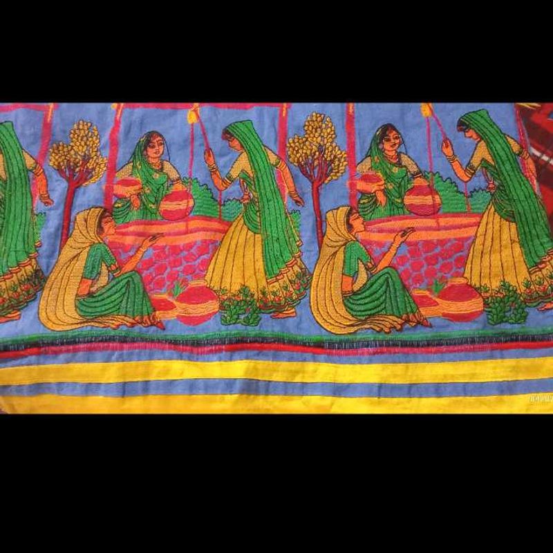 Vibrant Folk Art kurta