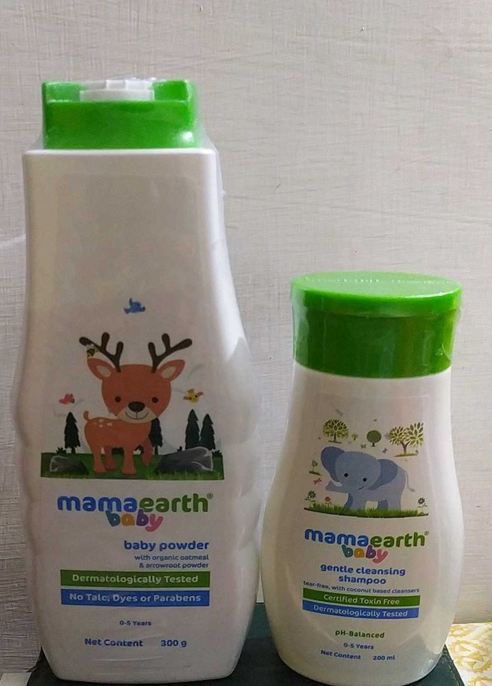 Mamaearth Baby Powder &amp; Shampoo