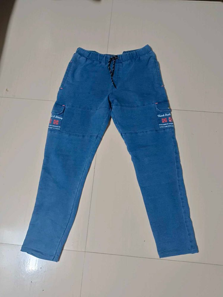 Blue Cargo Pants