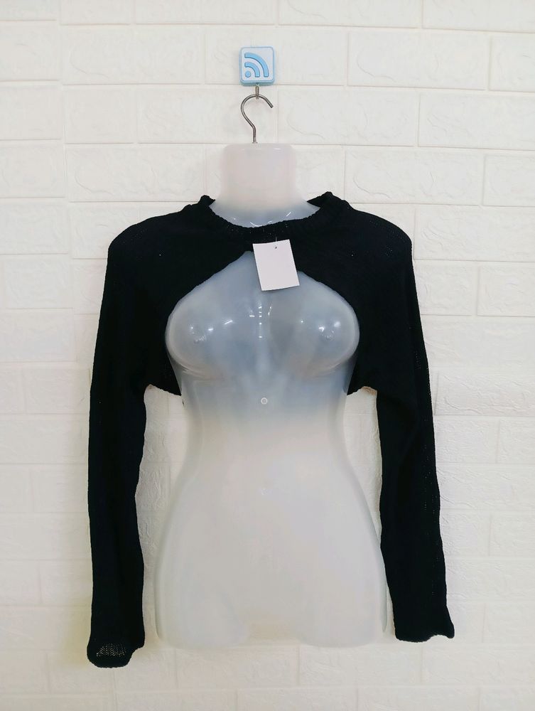 Korean Black Bolero Shrug