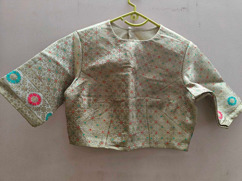 Elegant Brocade Blouse