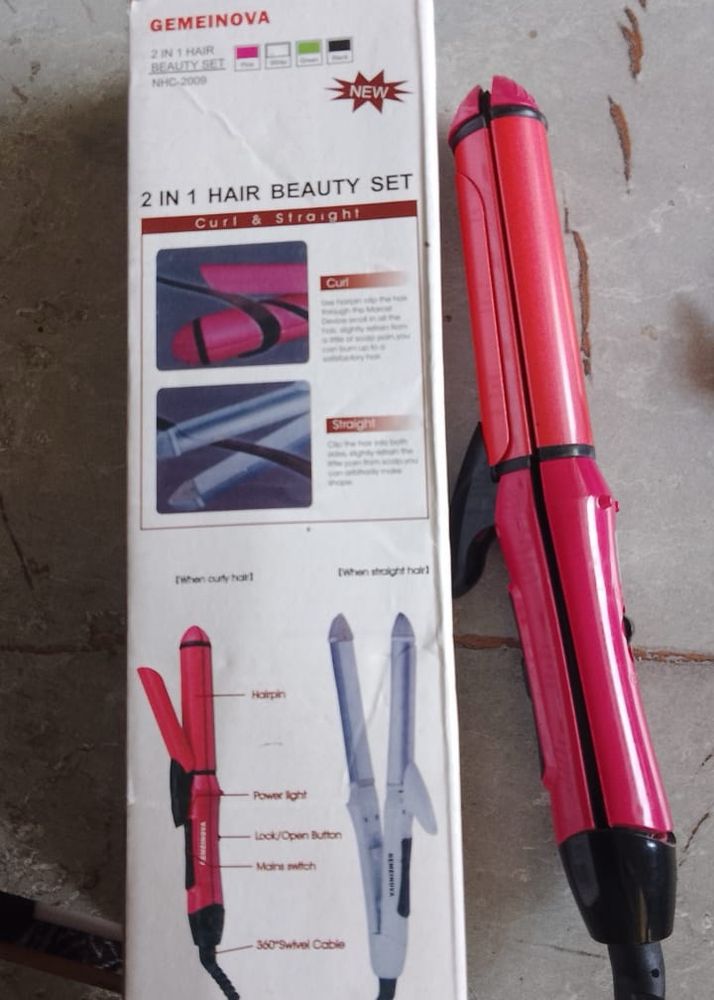 Combo- Comb Straightner | Curler-Straightner