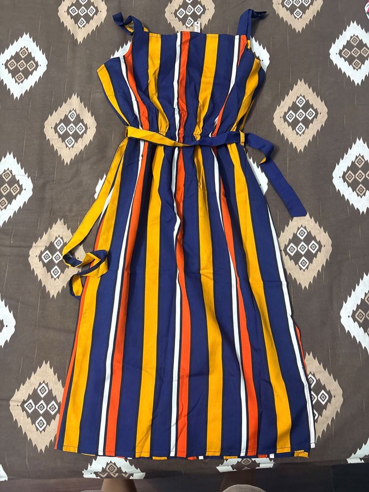 Striped Midi Dress
